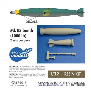 1/32 Mk83 Bomb (set of 2)