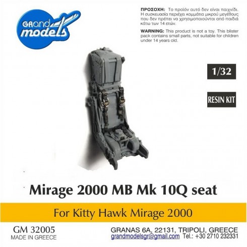 1/32 Martin Baker Mk10Q seat  for Mirage 2000, loose harnesses