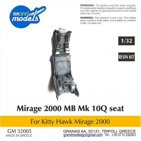 1/32 Martin Baker Mk10Q seat  for Mirage 2000, crew ready